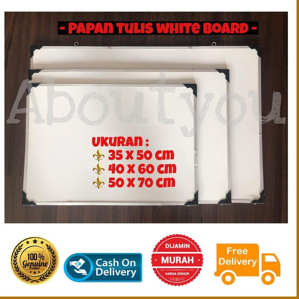 

Papan tulis White board gantung 35 x 50 cm besar MURAH MJZGR6942