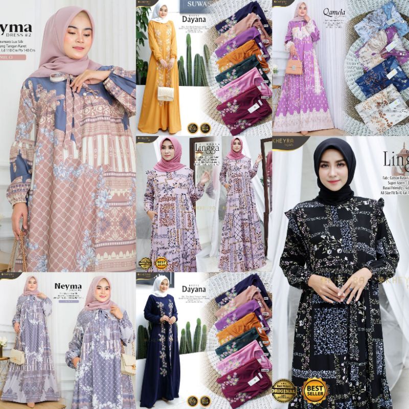 Gamis Dayana / Lingga / Dizza / Neyma / Qamela /  Dress Original kheyra