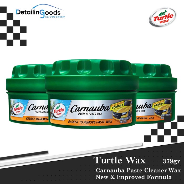 Wash Wax Turtle Wax Carnauba Paste Cleaner Wax
