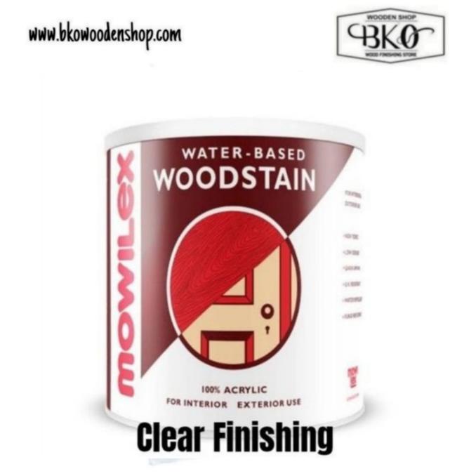 SALE CLEAR FINISH MOWILEX WOODSTAIN WOOD STAIN PELAPIS KAYU