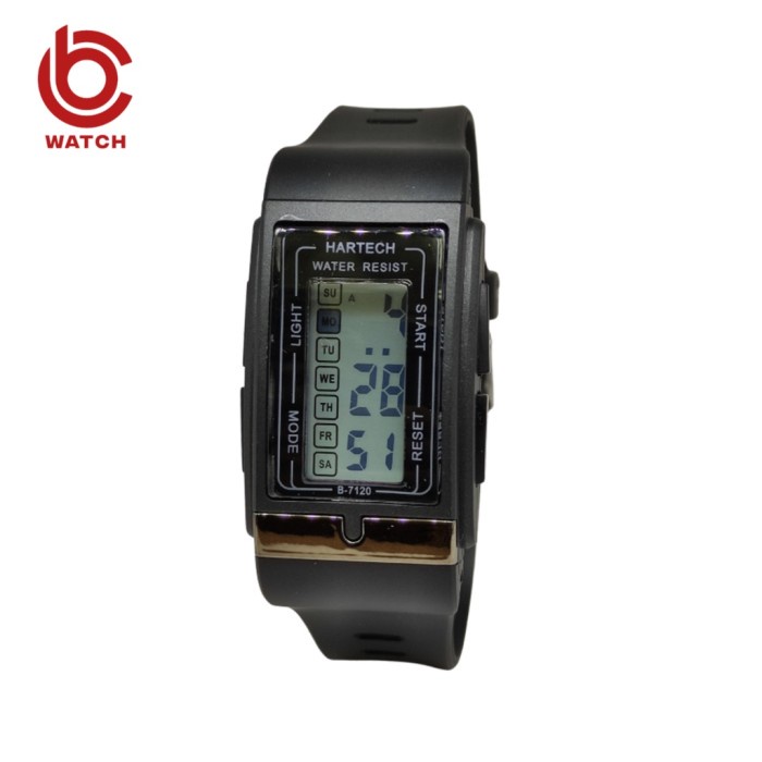 Must Have Hartech 7120 Jam Dan Digital Tangan Lcd Wanita Pria Original Terlaris