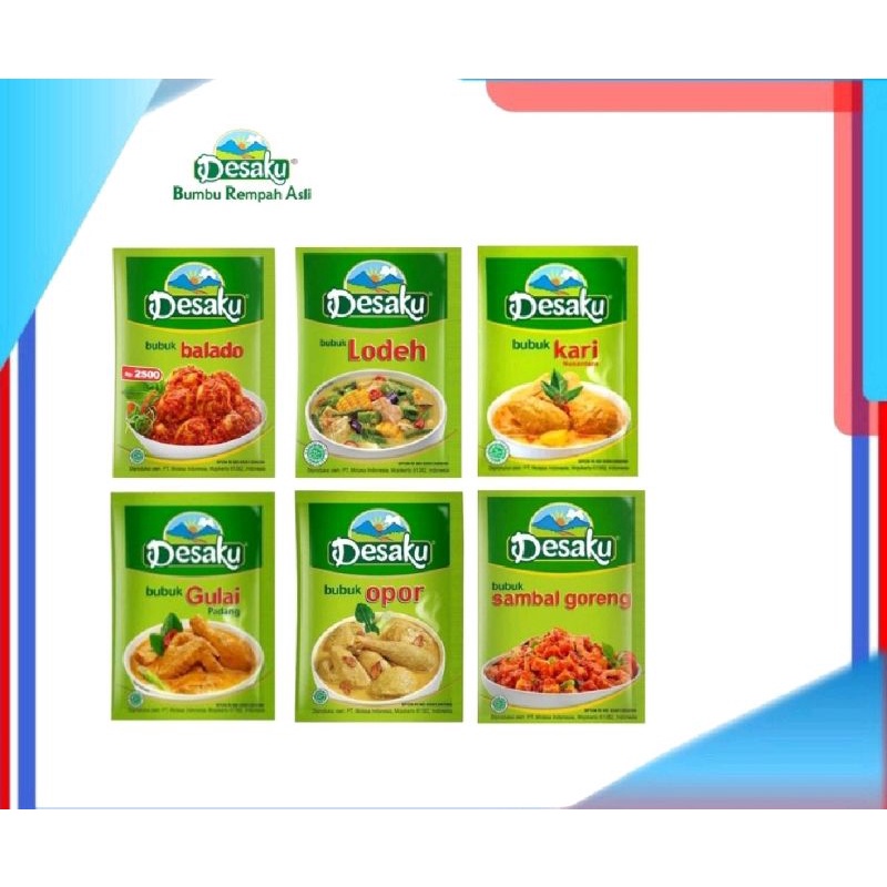

Desaku Bumbu Opor/Lodeh/Balado/Sambal Goreng isi 12.5 gr