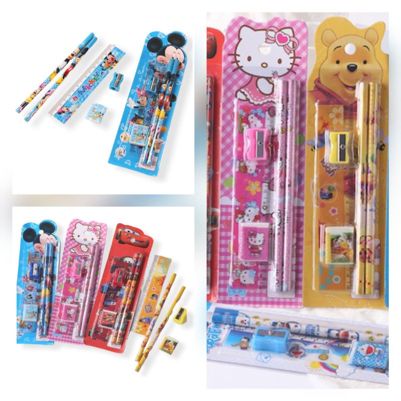 ALAT TULIS SET 5 IN 1 PENSIL SET 5 IN 1