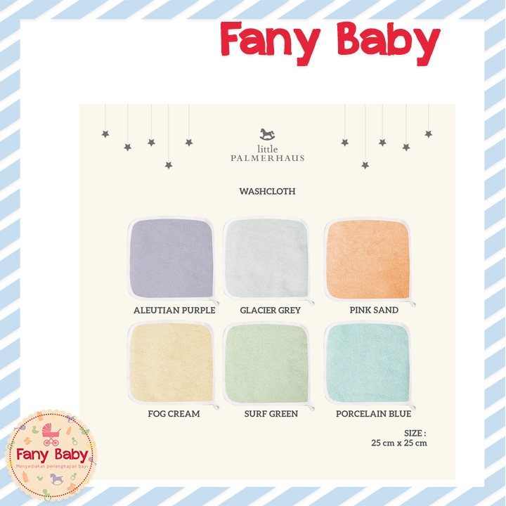 LITTLE PALMERHAUS BAM &amp; BOO BAMBOO WASHCLOTH SET OF 4