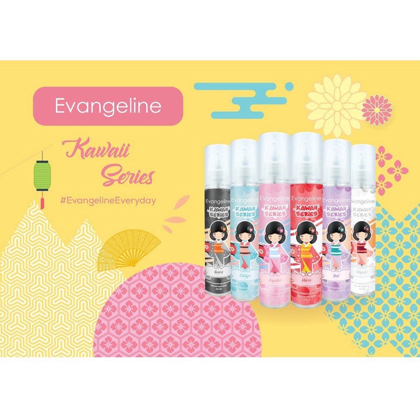 EVANGELINE EAU DE COLOGNE KAWAI SERIES 100ML/ PARFUM EVANGELINE