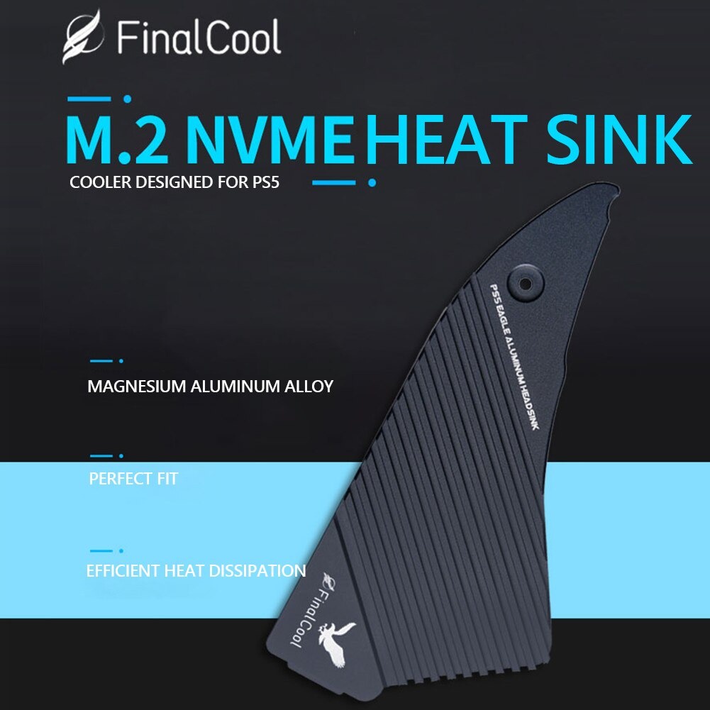 FinalCool M.2 SSD NVMe Heatsink Cooler Dissipation Passive Cooling for PS5