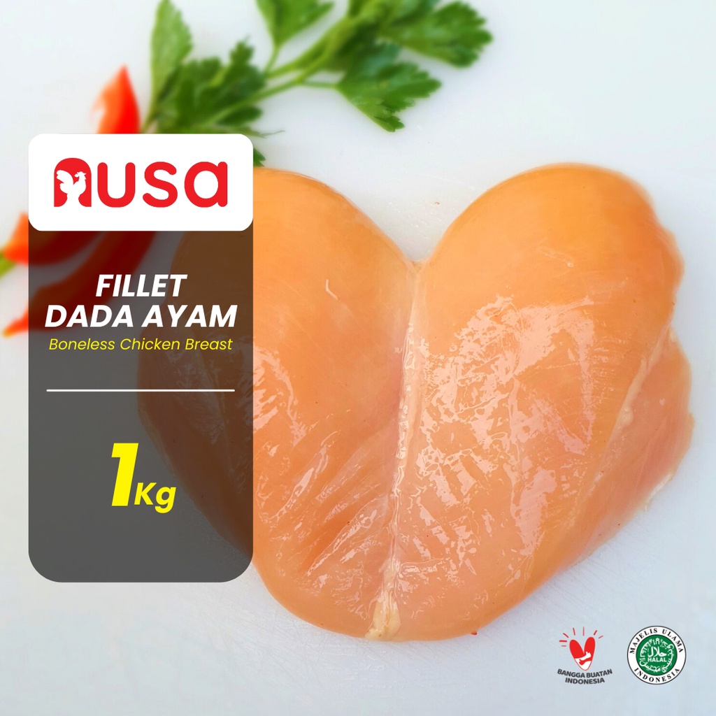 

Dada Ayam Fillet atau Dada Boneless Frozen 1kg