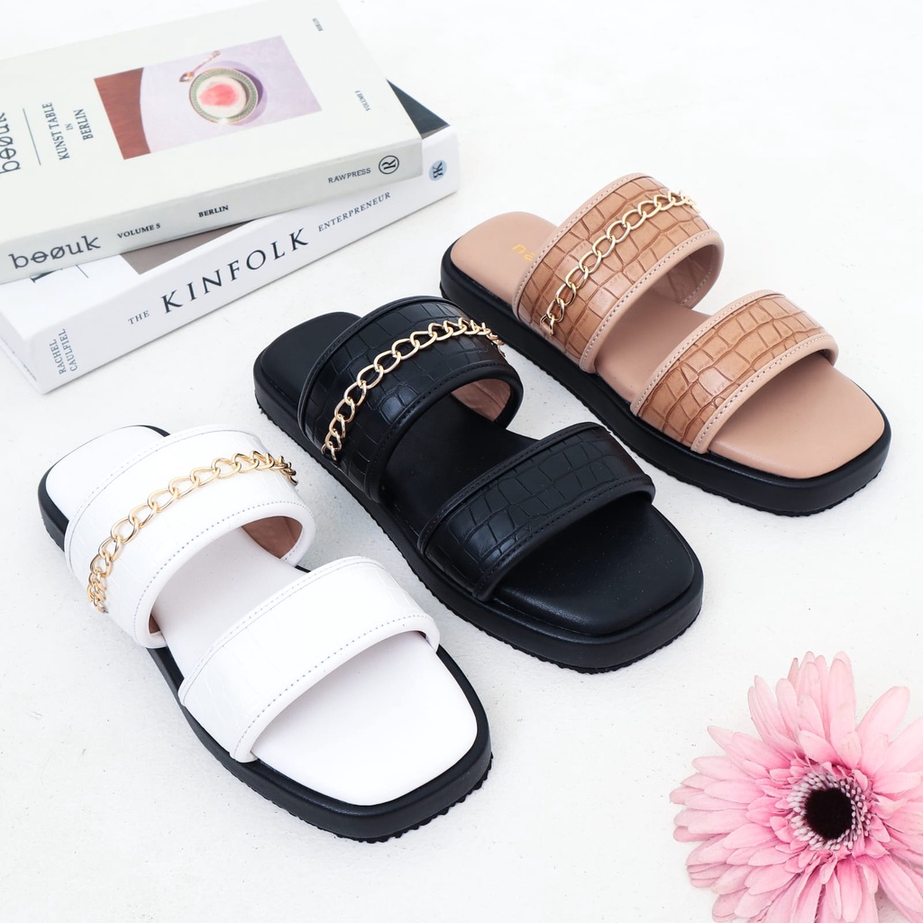 nacodri TRISHA Sandal Wanita Platform Sandal Croco