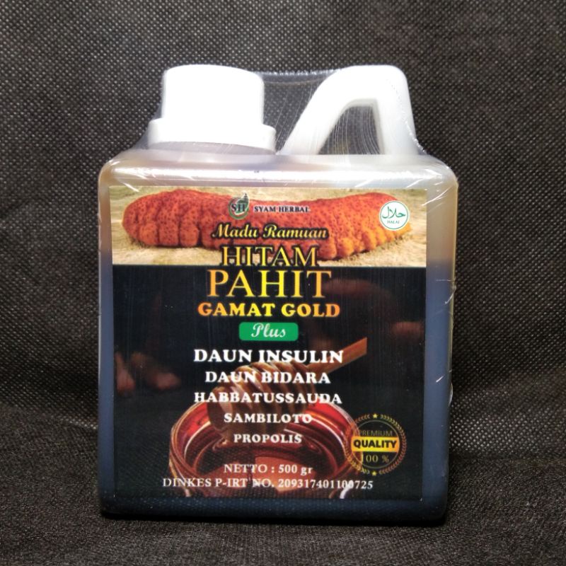 

Madu Hitam Pahit Gamat Gold Syiam 500gr/0,5Liter