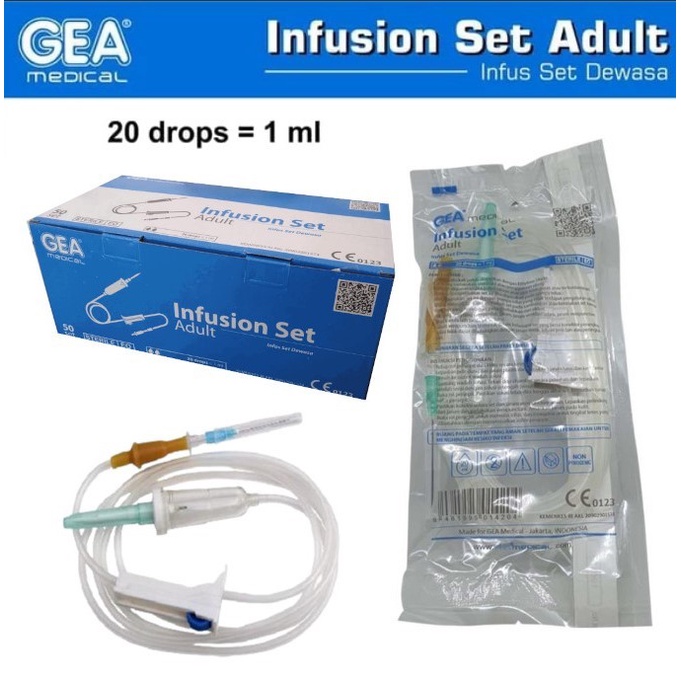 Infus Set Dewasa GEA / Infusion Set Dewasa GEA / Infuset Dewasa GEA - GEA