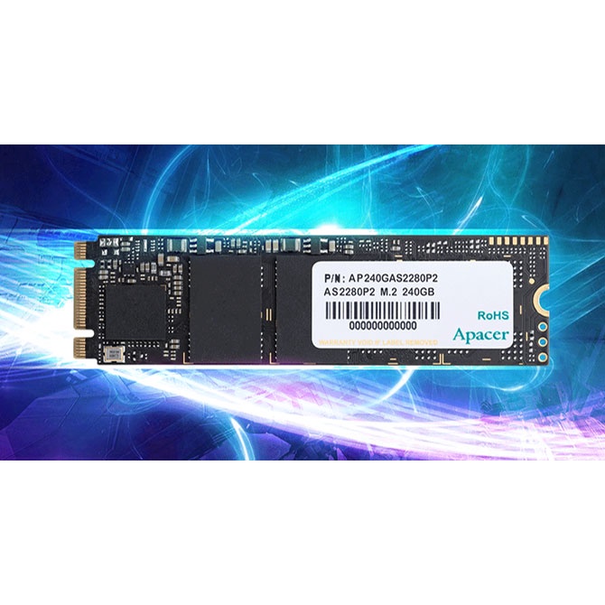 SSD - APACER AS2280P4 M.2 NVME 480GB PCIe Gen 3x4