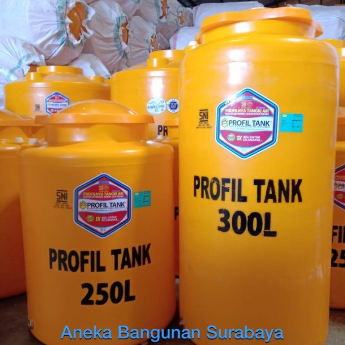 Toren Toren Air Tandon Air Profil Tank Plastik ( Berbagai Jenis & Ukuran )