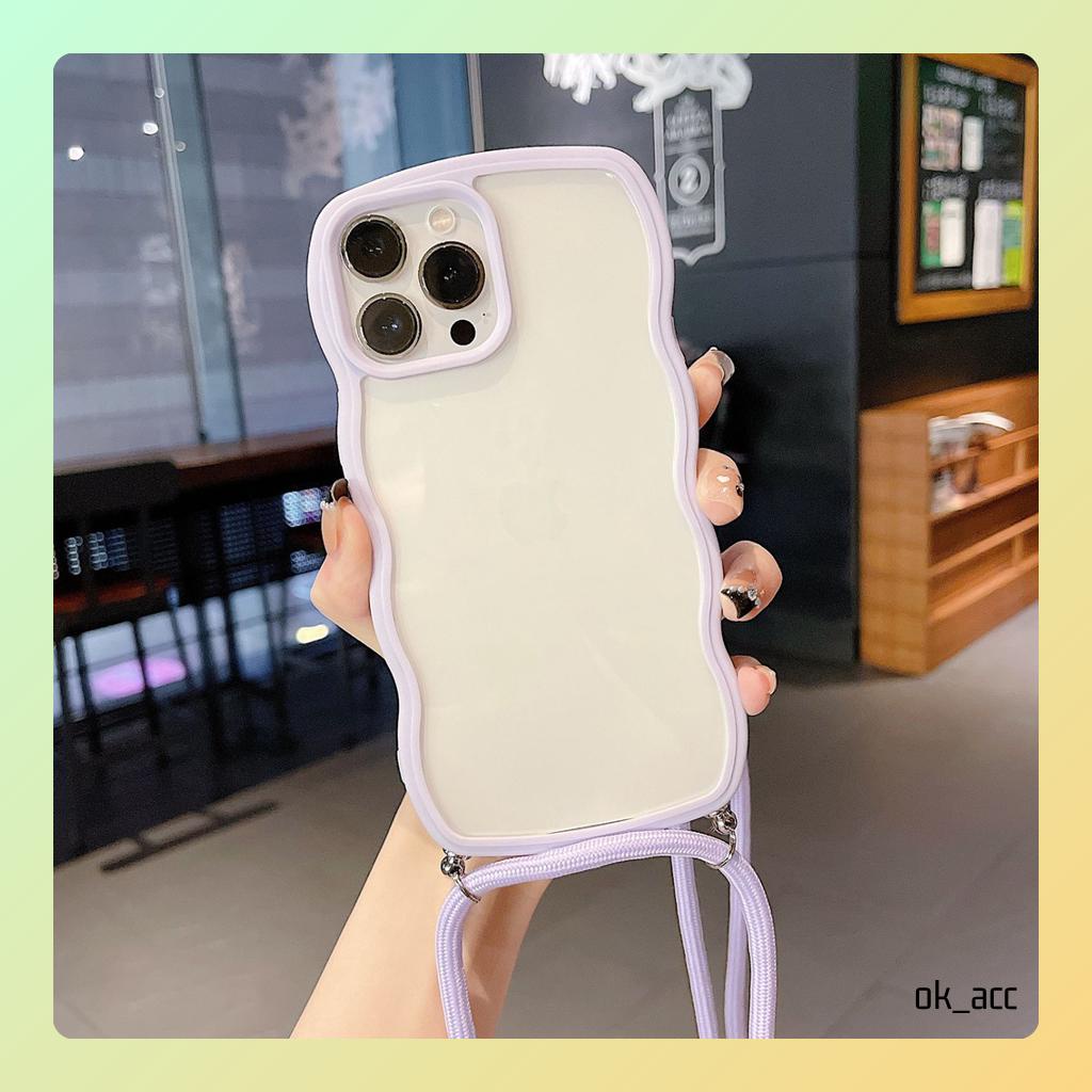 Case Tali Panjang Casing For Iphone 7+ 8+ Plus X Xs Xr Max 11 12 13 14 Pro Max 14+ 14Plus FJ08 DY11 Bahu selempang