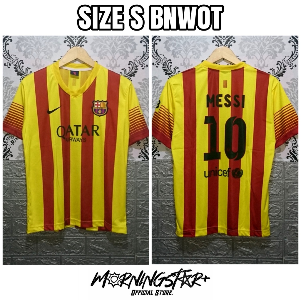 Jersey Barcelona Away 2013 / 2014 Retro Lokal Messi Barca