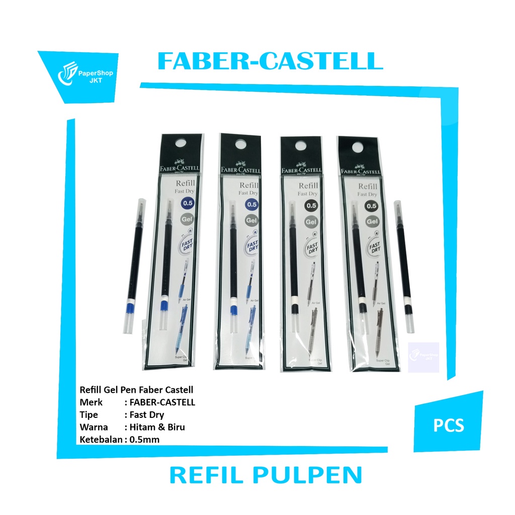 

FABER-CASTELL - Refill Pulpen Fast Dry 0.5mm -Pcs