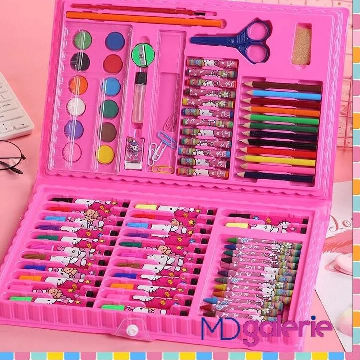 

リ Stationery set pensil crayon cat air perlengkapan sekolah menggambar anak isi 86 [ 500GR ] Flash Sale