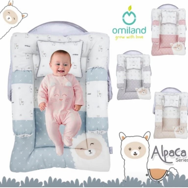 Omiland Kasur Lipat Bayi Dakron + Kelambu Rainbow Series - Bayi Online Shop