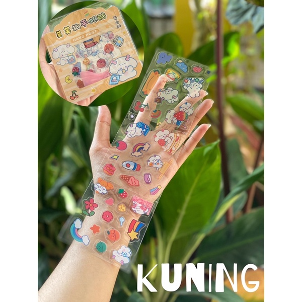 sticker momo korea viral hand post sticker stiker bening sticker transparan stiker gelas stiker spatula