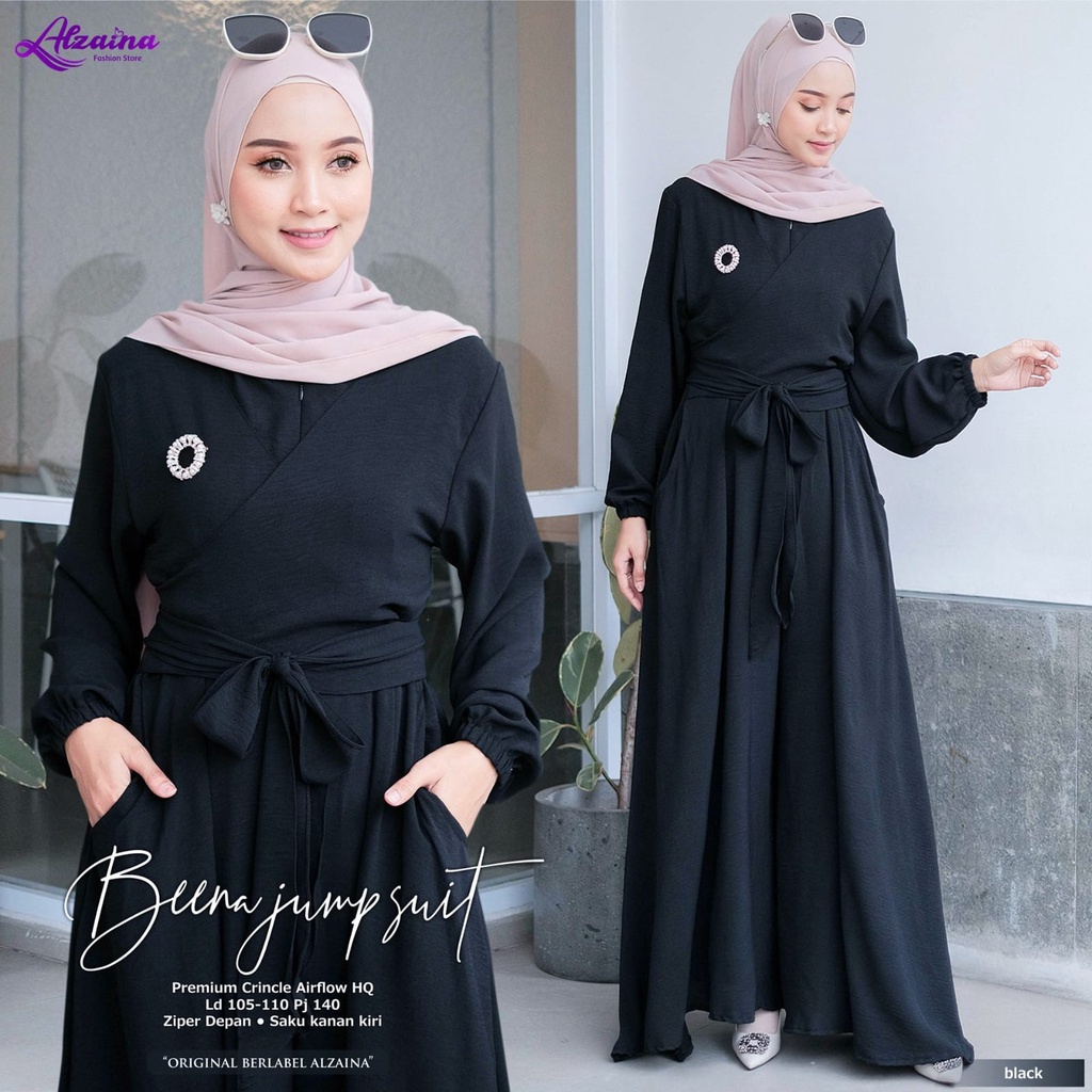 Beena Jumpsuit Dress Fashion Muslim Original Produk By Alzaina