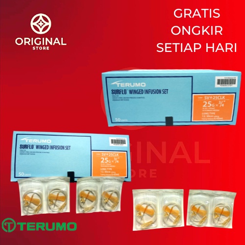 WING NEEDLE TERUMO JARUM SELANG INFUS TERUMO PER PCS - TERUMO