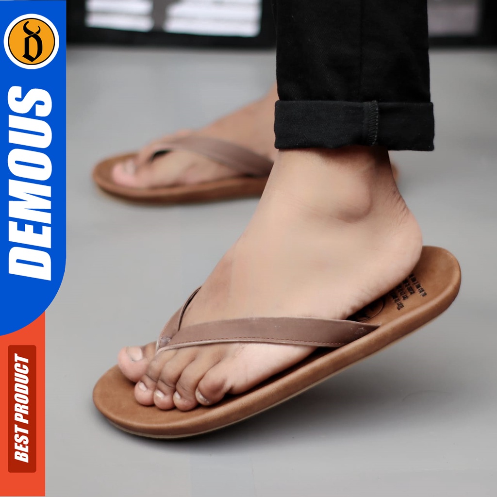 DEMOUS Wallet - Sandal Jepit Pria Kulit Asli