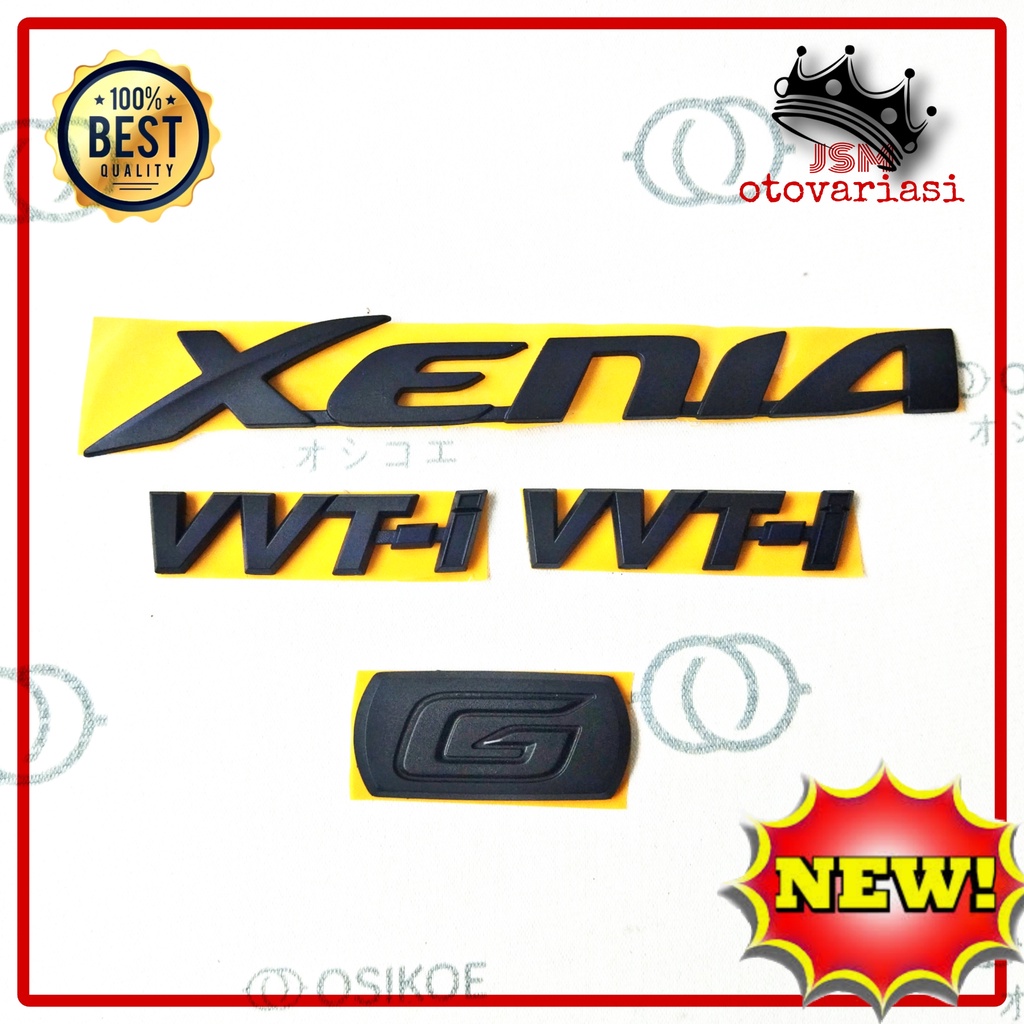Emblem XENIA Hitam Dop/ Emblem XENIA Complite Komplit/ Emblem Daihatsu XENIA