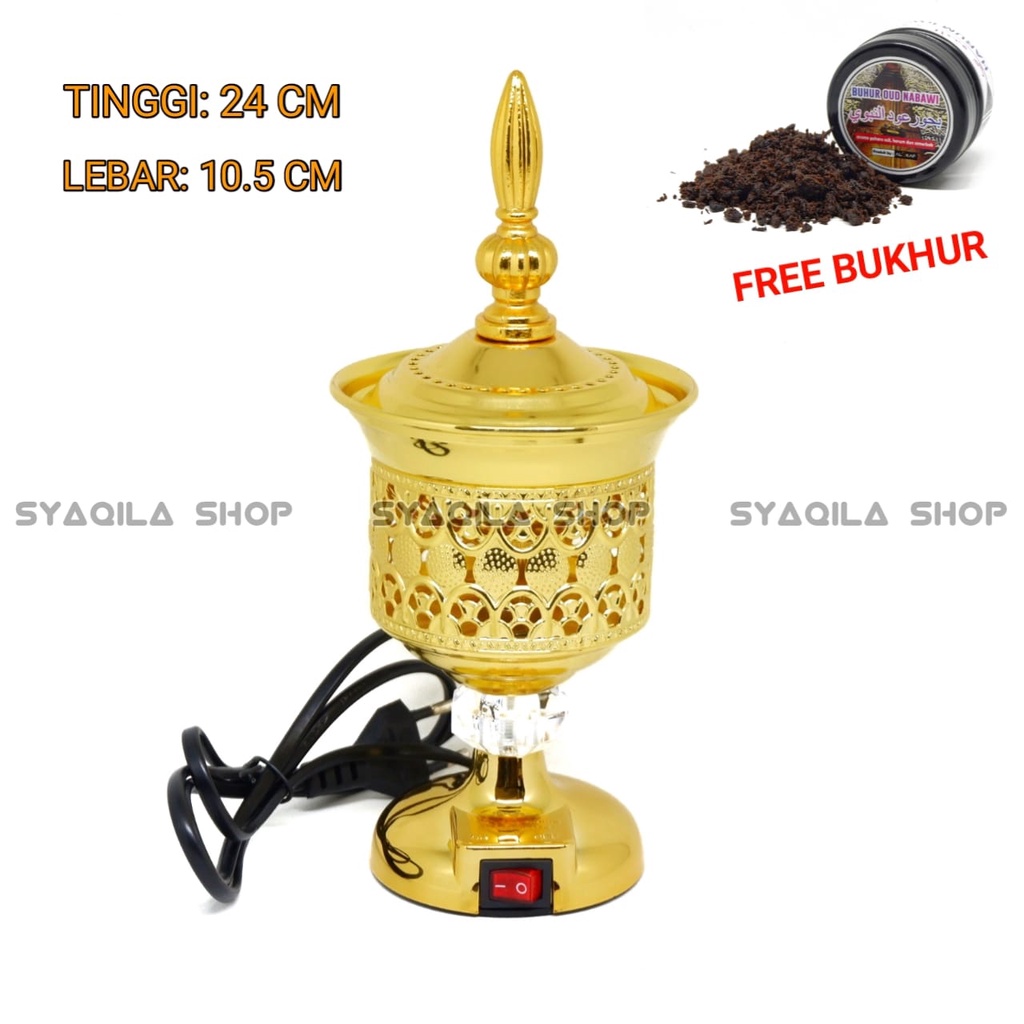 Incense Burner Electric Prapen Buhur Listrik Mabkhara Elektrik Tempat Bakar Bukhur Tungku Dupa Wadah Bukhuor Aromaterapi