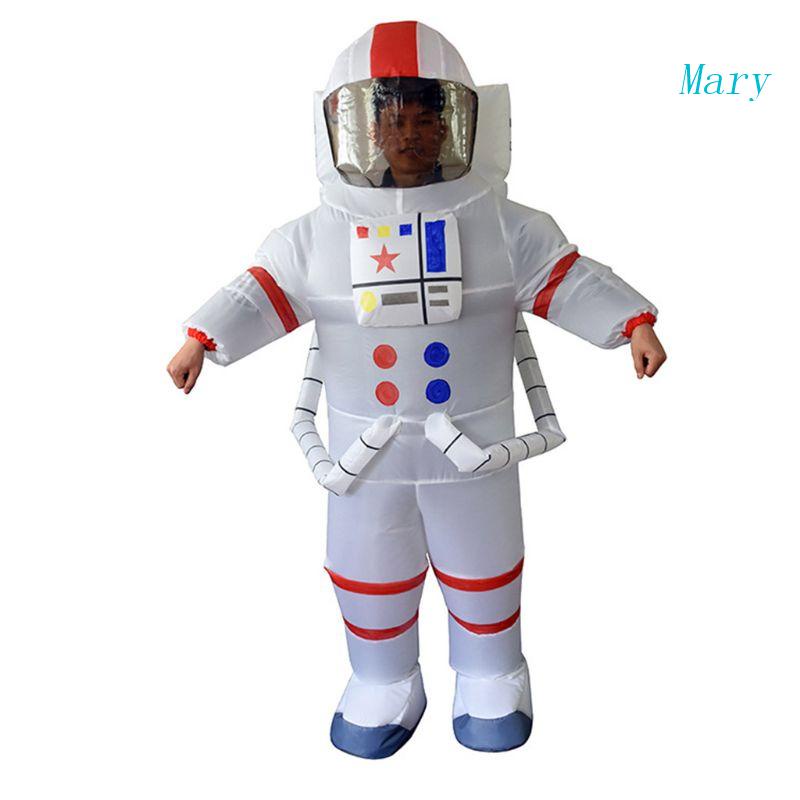Mary 150-195 cm Kostum Astronot Tiup Novelty Cloth Full Body Alat Peraga Wahana