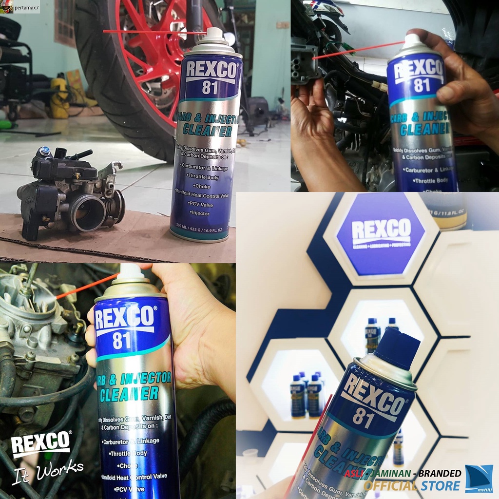 Pembersih Karburator dan Injeksi Mesin / Carburetor and Injector Cleaner 300 ml ~ 500 ml REXCO 81