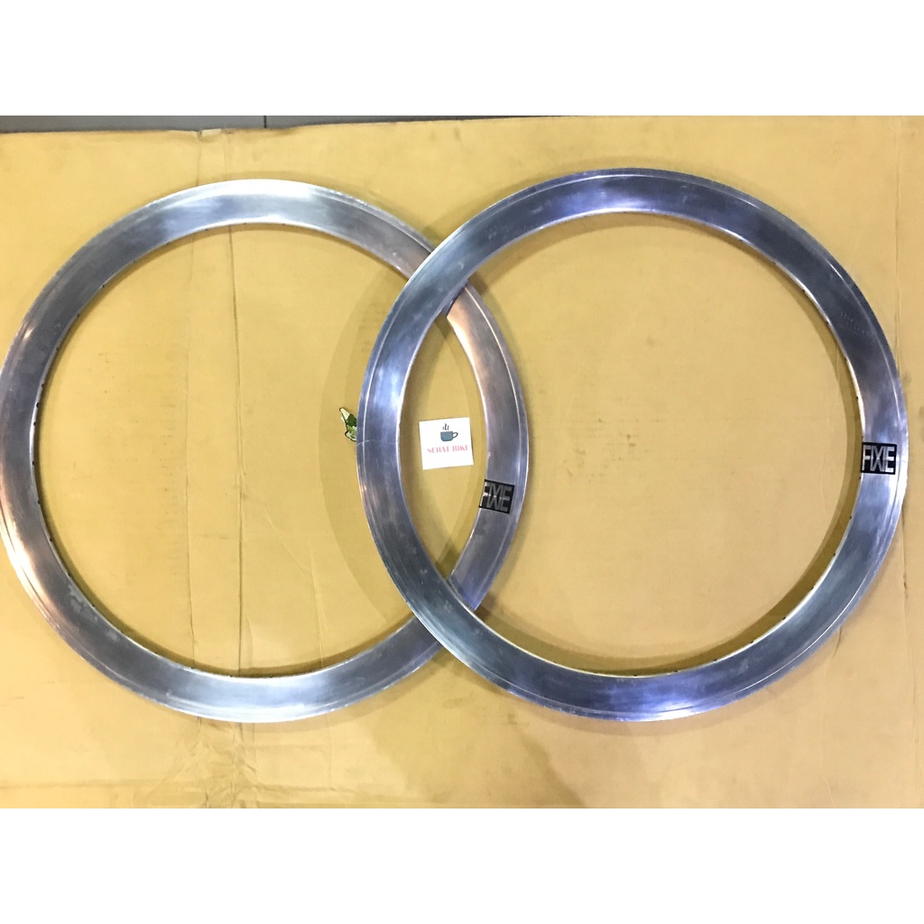 Rim Road Bike ULTIMATE 700c 5cm 36h Alloy Chrome Silver SATUAN Support Disc Dan U Brake