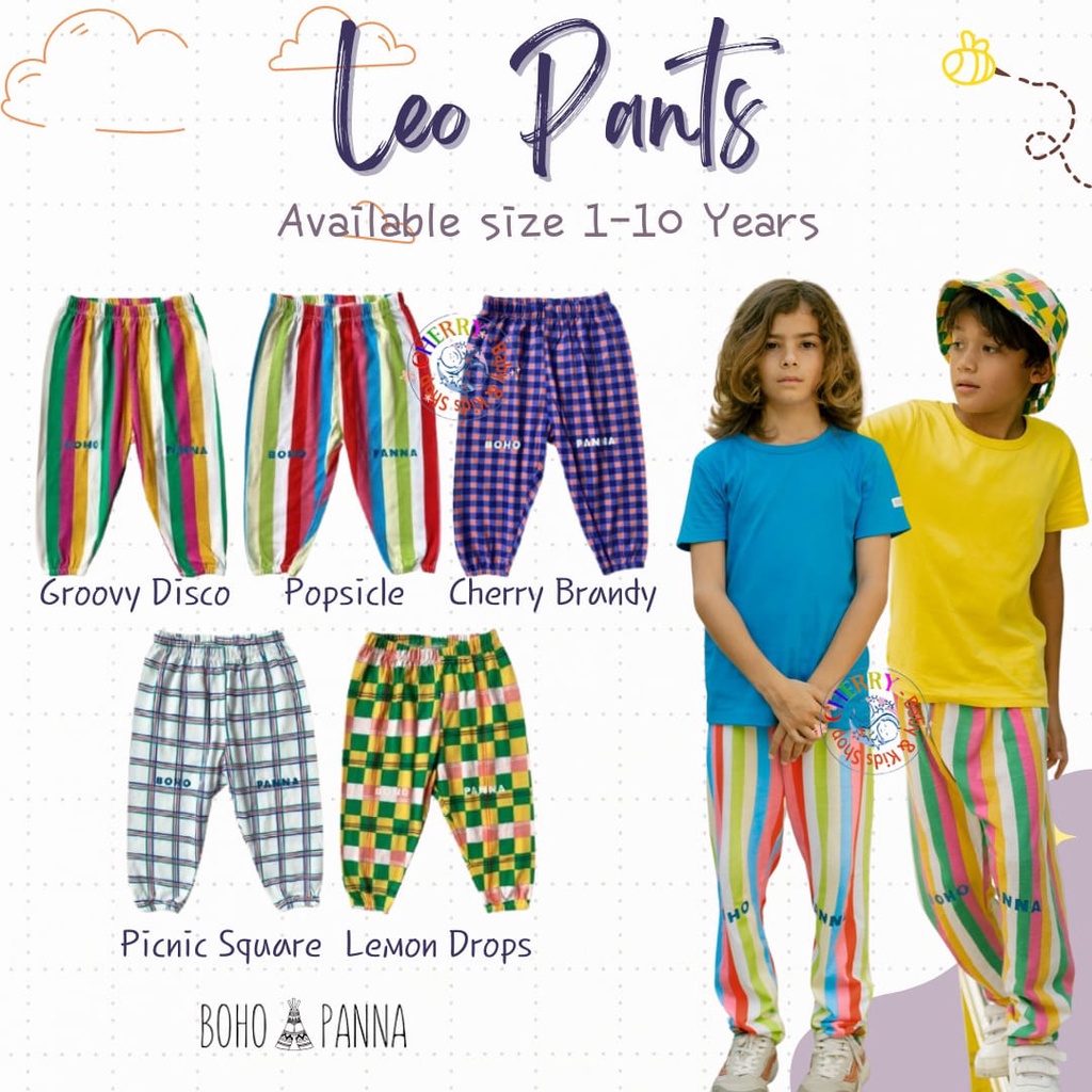 Bohopanna Leo Pant 1-10 Tahun Celana Jogger Panjang Motif Anak Unisex CBKS