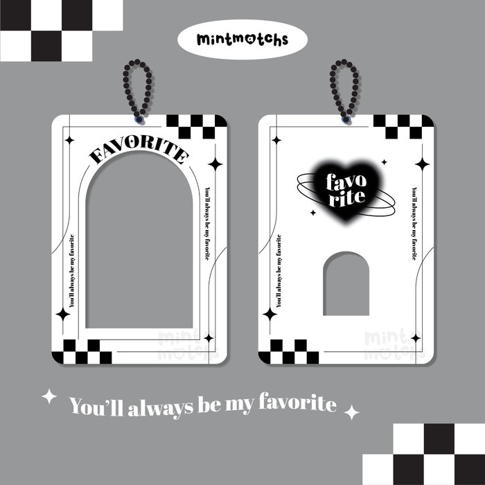 

Tag Holder Photocard Holder / Pc Holder / Akrilik Acrylic Card Holder Keychain
