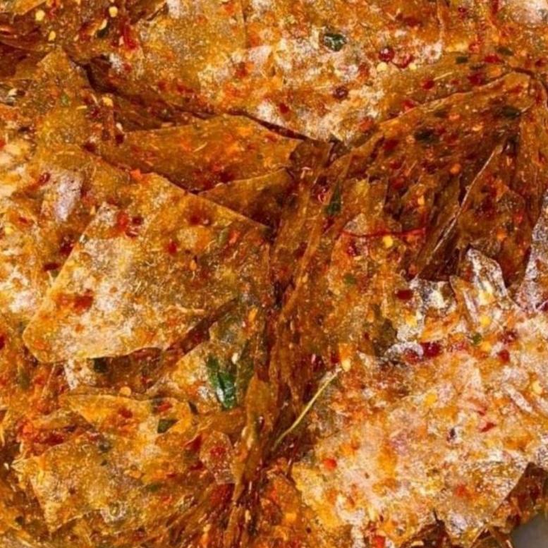 

Terlaris kripca kripik kaca pedas daun jeruk 250 gram Z06
