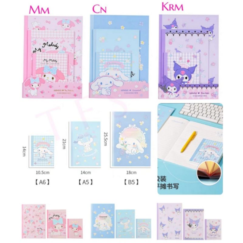 

CL Set buku isi 3 Korumi Melody Cinamoroll