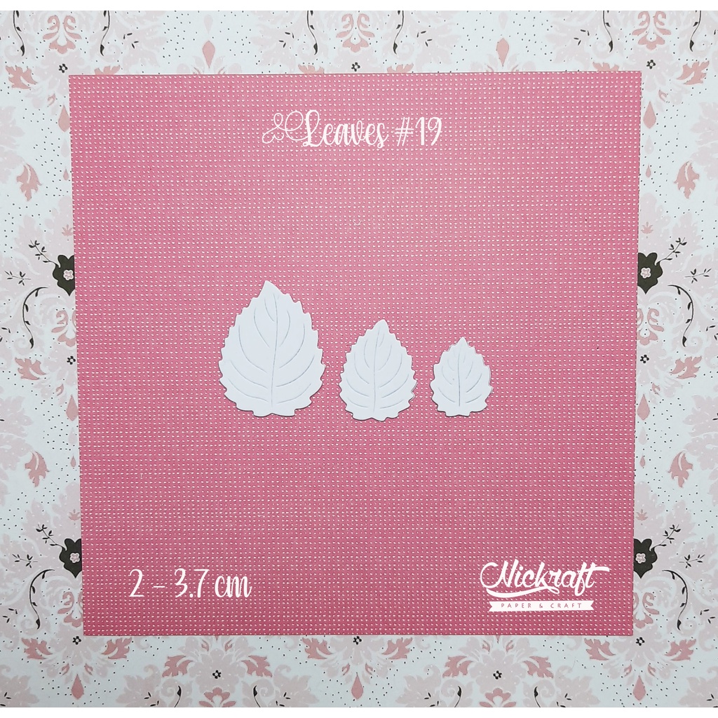 

LEAVES #19 - Hiasan Scrapbook Daun Kertas Swirl Ulir