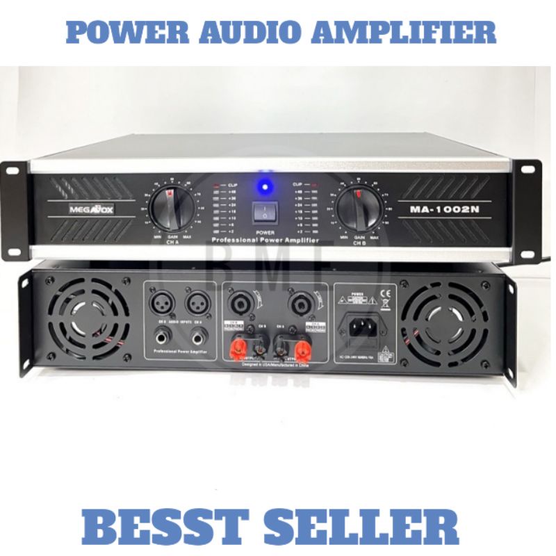 POWER MEGAVOX MA 2002 2000watt x2 ORIGINAL DESIGN USA POWER AMPLI SOUND SYSTEM AUDIO INDOOR/OUTDOR
