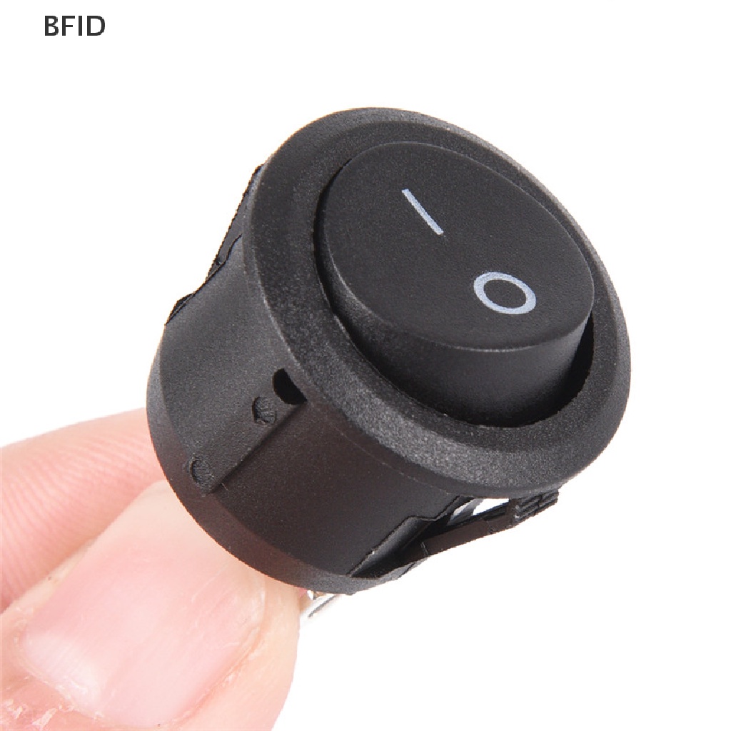 [BFID] 1pc 2-PIN ON-OFF SPST Bulat Dot Mobil Auto Rocker Toggle Switch+Cover Anti Air [ID]