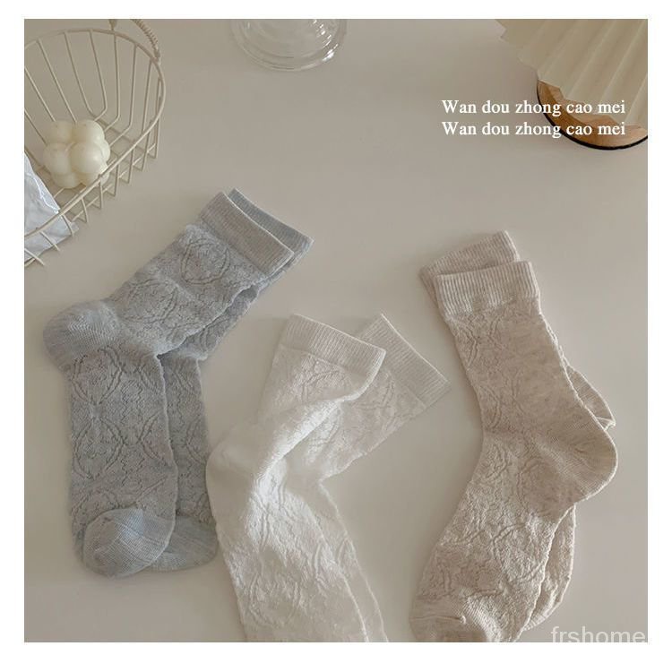 Kaus kaki di kaus kaki kaus kaki di musim panas, pasang surut harian warna murni katun murni udara t