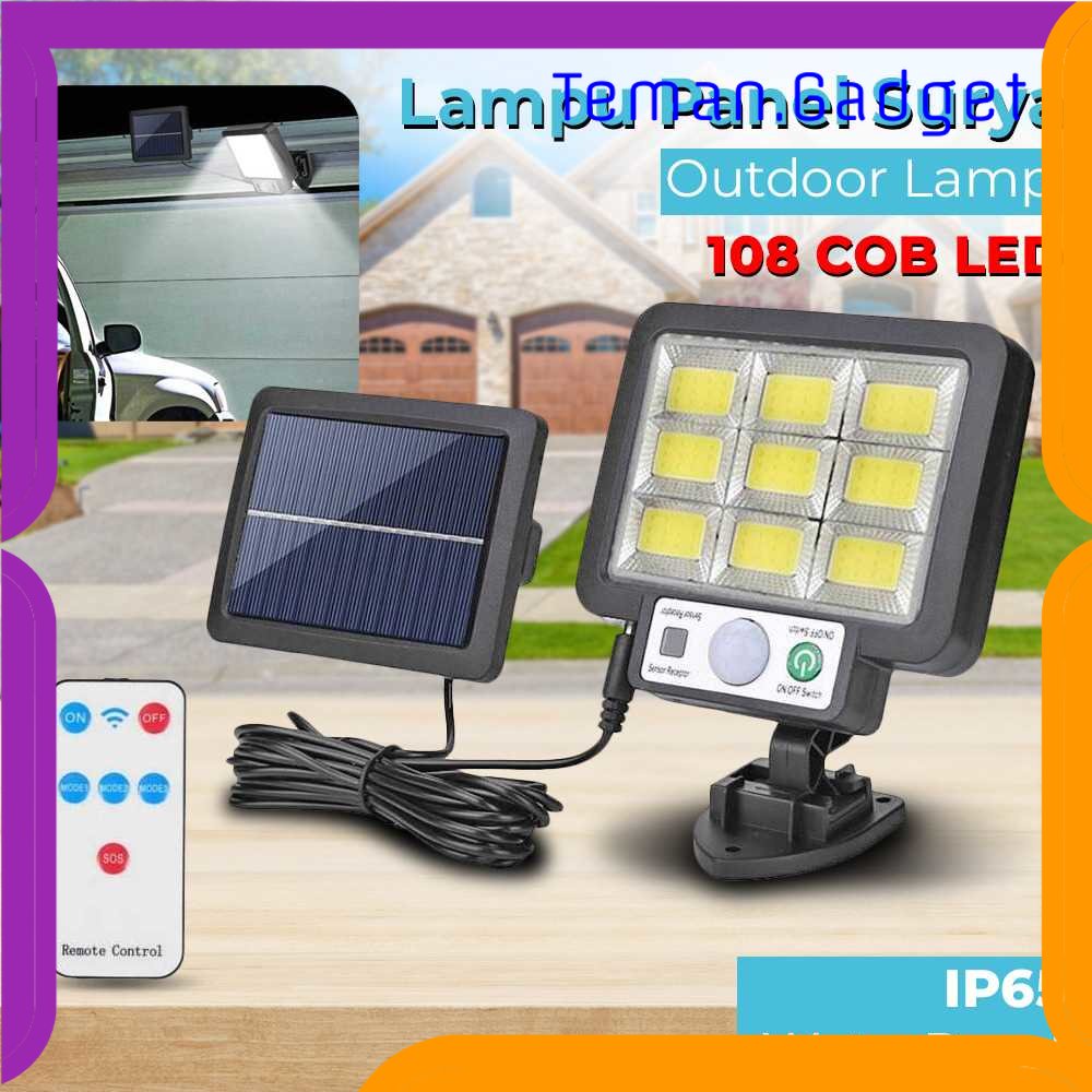 TG - LMP JING XIN Lampu Dinding Solar Outdoor PIR Weatherproof 1000 Lumens - JX-F108