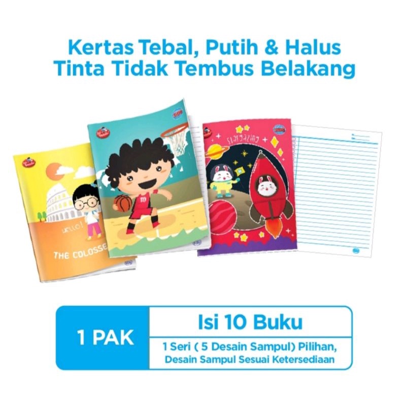 

Buku Tulis SIDU 58 Lembar ( 1 Pack /10 Buku)