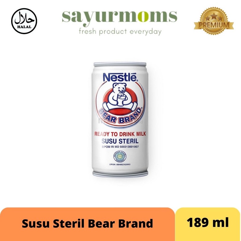 Susu Steril Bear Brand 189ml