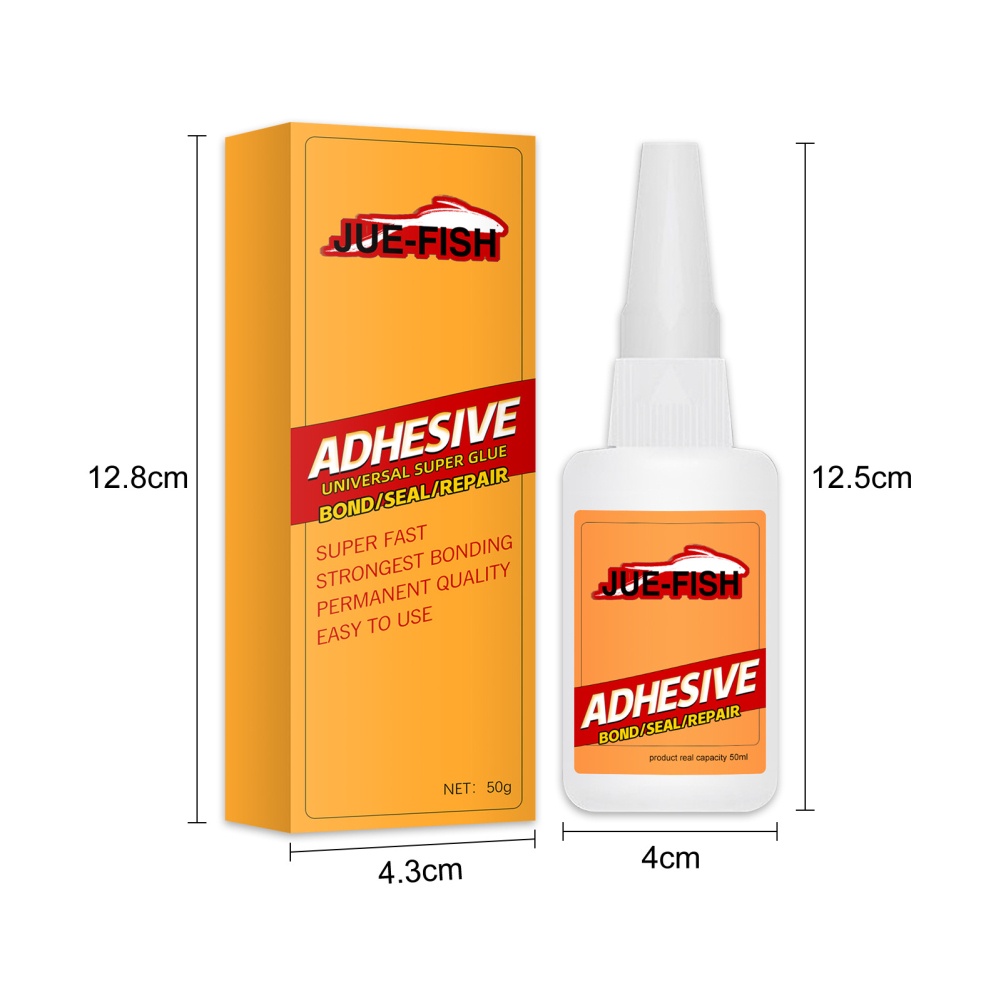 ღ 50ml Universal Strong Glue Strong Adhesive Super Fast Bond/seal/perbaikan Untuk Plastik Logam Sepatu Kaca Perbaikan Lem Pvc Khusus