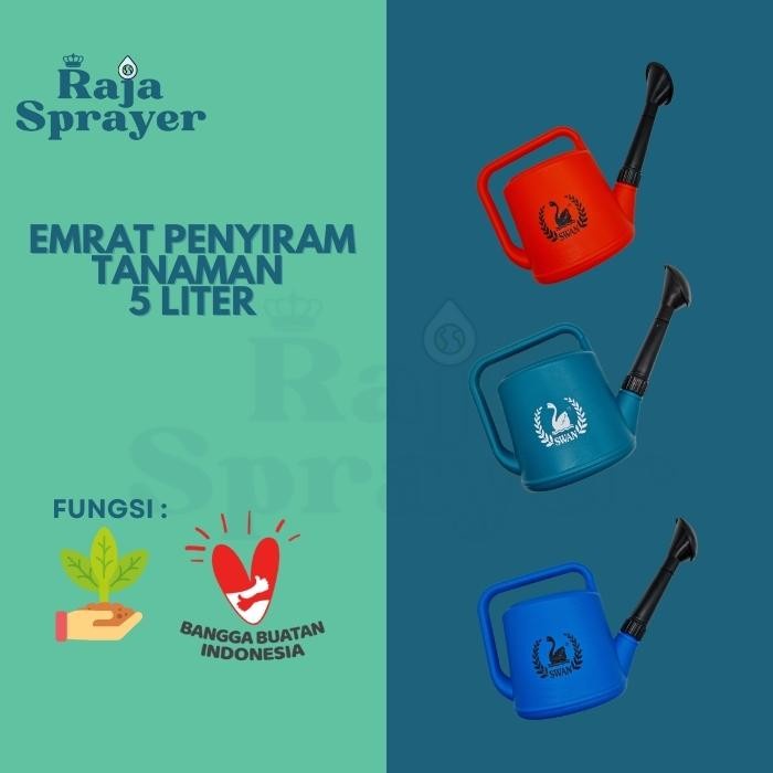 Penyiram Swan Emrat Siram Pot Tanaman 5 Liter