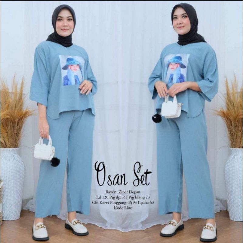 OSAN SET // SETELAN CELANA WANITA SABLON