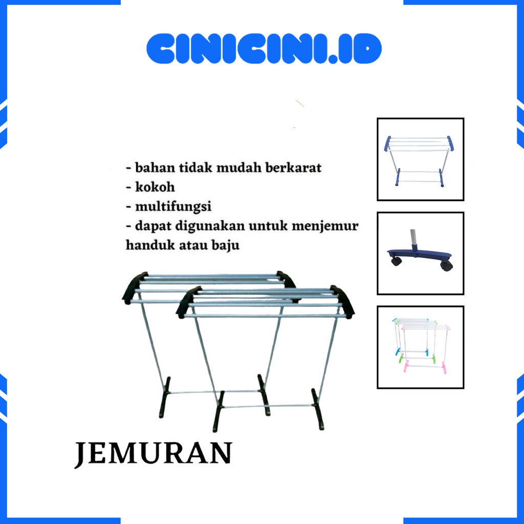 [ Cinicini ] Rak Jemuran Handuk Portable 2 Kaki