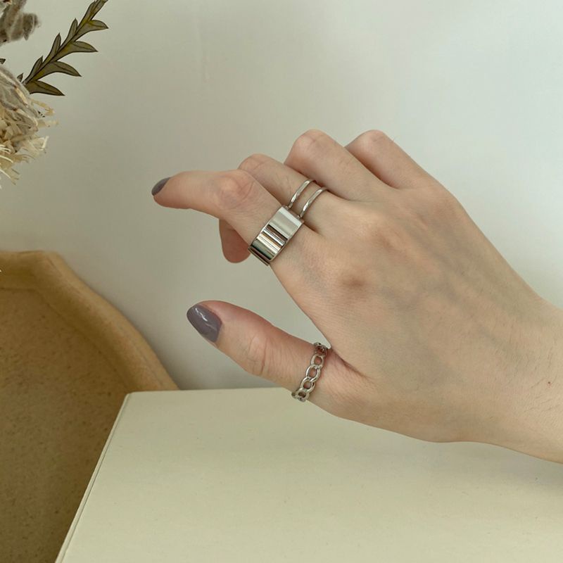 Cincin Wanita Cincin Retro Ring Set 3 Pcs Aksesoris Wanita Cincin Terbuka