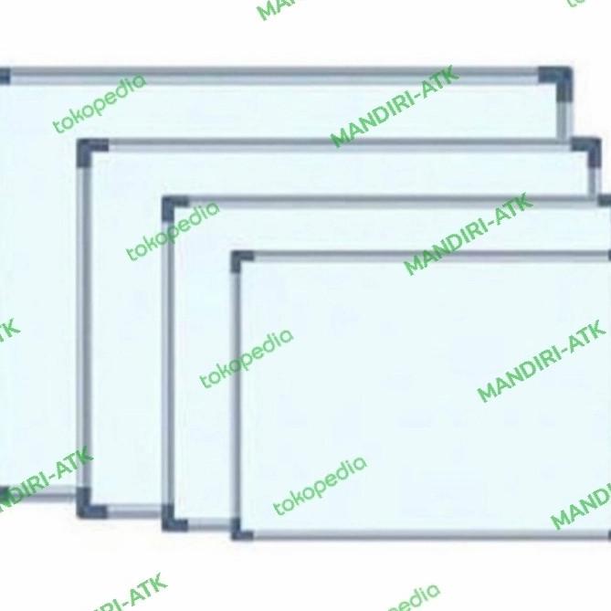 

PAPAN TULIS WHITE BOARD UK.90cmX120cm [ BOLAK-BALIK ]