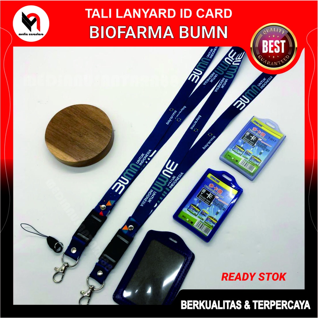 

Tali id card biofarma BUMN | Lanyard id Biofarma Bumn printing Best Quality