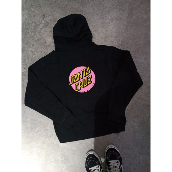 Hoodie Santa Cruz Classic Dot Pink Logo Original Second / Bekas