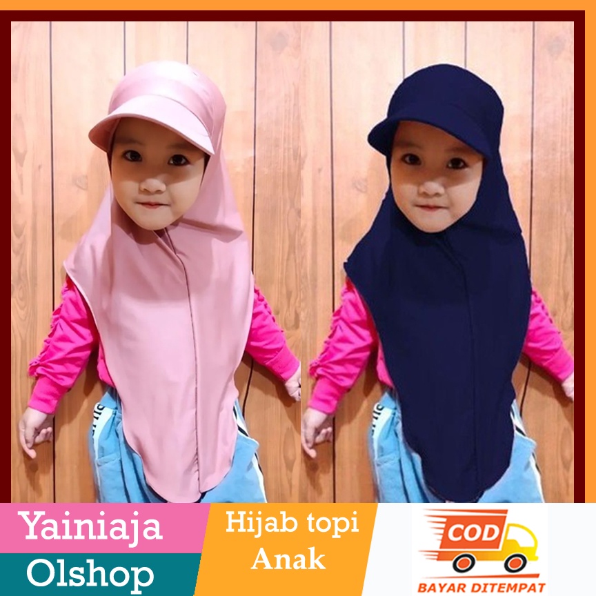 Jilbab Anak / Jilbab Topi Sporty Anak